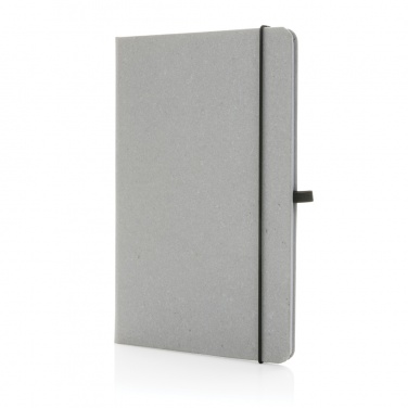 Logo trade business gift photo of: Recycled leather hardcover notebook A5