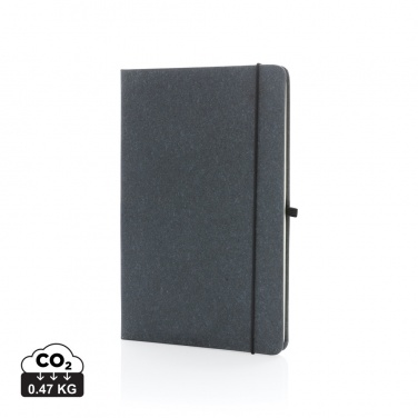 Logo trade advertising product photo of: Recycled leather hardcover notebook A5