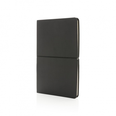 Logo trade promotional items image of: Modern deluxe softcover A5 notebook