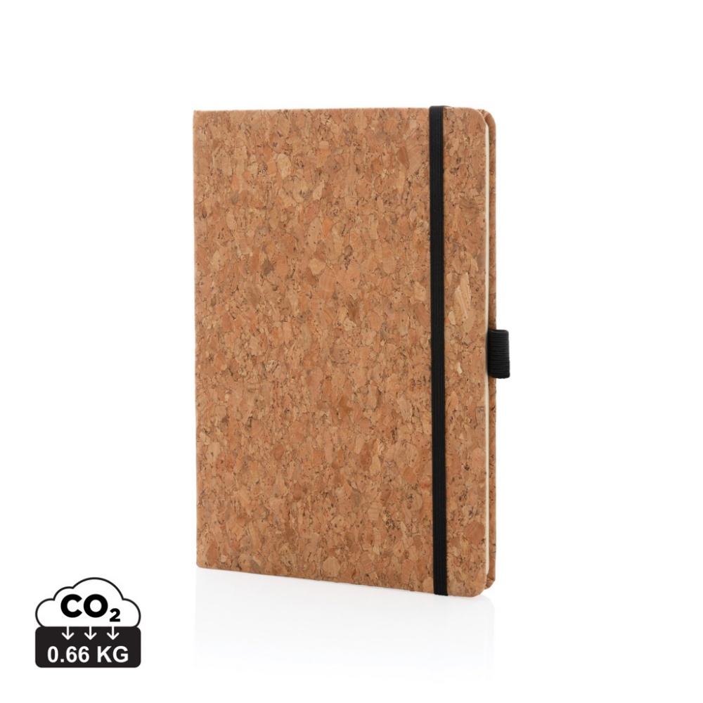 Logo trade promotional items image of: Cork hardcover notebook A5