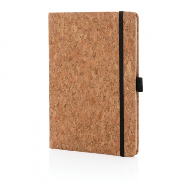 Logo trade promotional gifts picture of: Cork hardcover notebook A5