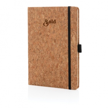 Logo trade promotional giveaways picture of: Cork hardcover notebook A5