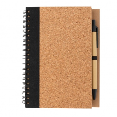 Logotrade promotional giveaways photo of: Cork spiral notebook with pen