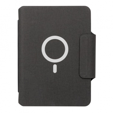 Logo trade promotional giveaways picture of: Artic Magnetic 10W wireless charging A5 notebook