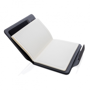 Logo trade promotional merchandise image of: Artic Magnetic 10W wireless charging A5 notebook