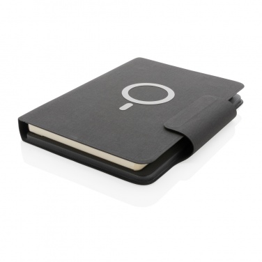 Logo trade promotional gift photo of: Artic Magnetic 10W wireless charging A5 notebook