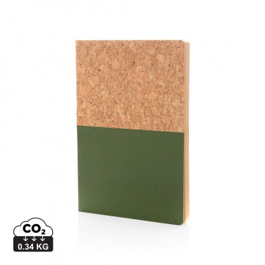 Logo trade promotional product photo of: A5 cork & kraft notebook