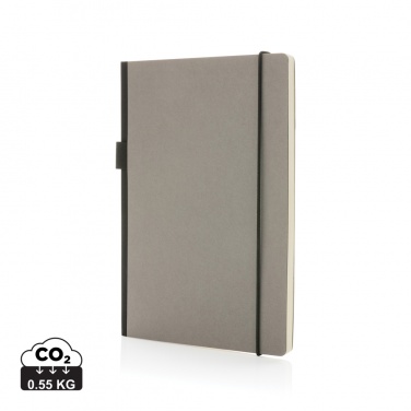 Logo trade promotional giveaway photo of: A5 deluxe kraft hardcover notebook