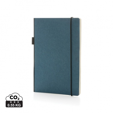 Logo trade promotional giveaways picture of: A5 deluxe kraft hardcover notebook