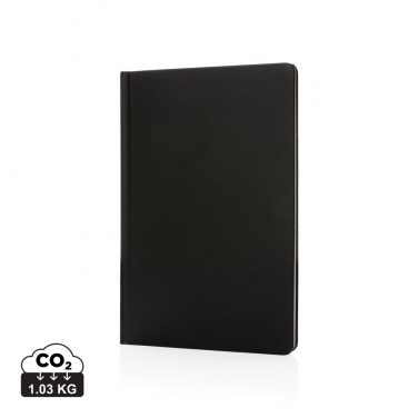 Logo trade promotional merchandise picture of: A5 Impact stone paper hardcover notebook