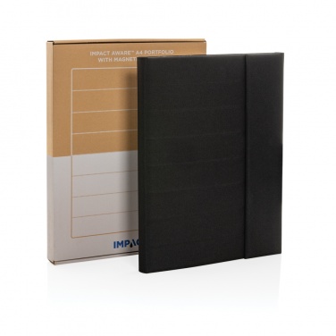 Logo trade corporate gift photo of: Impact Aware™ A4 portfolio with magnetic closure