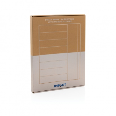 Logo trade promotional giveaways picture of: Impact Aware™ A4 portfolio with magnetic closure