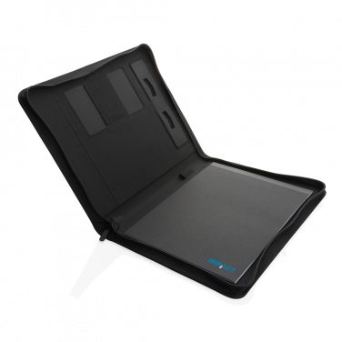 Logotrade promotional giveaway image of: Impact Aware™ deluxe 300D tech portfolio with zipper