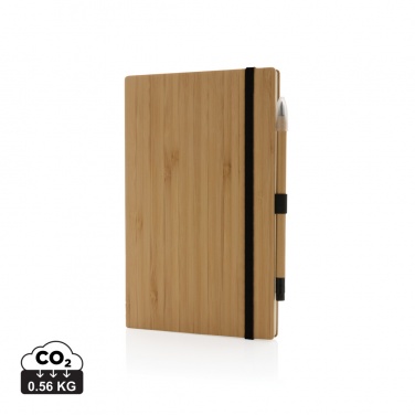 Logotrade business gift image of: Bamboo notebook and infinity pencil set