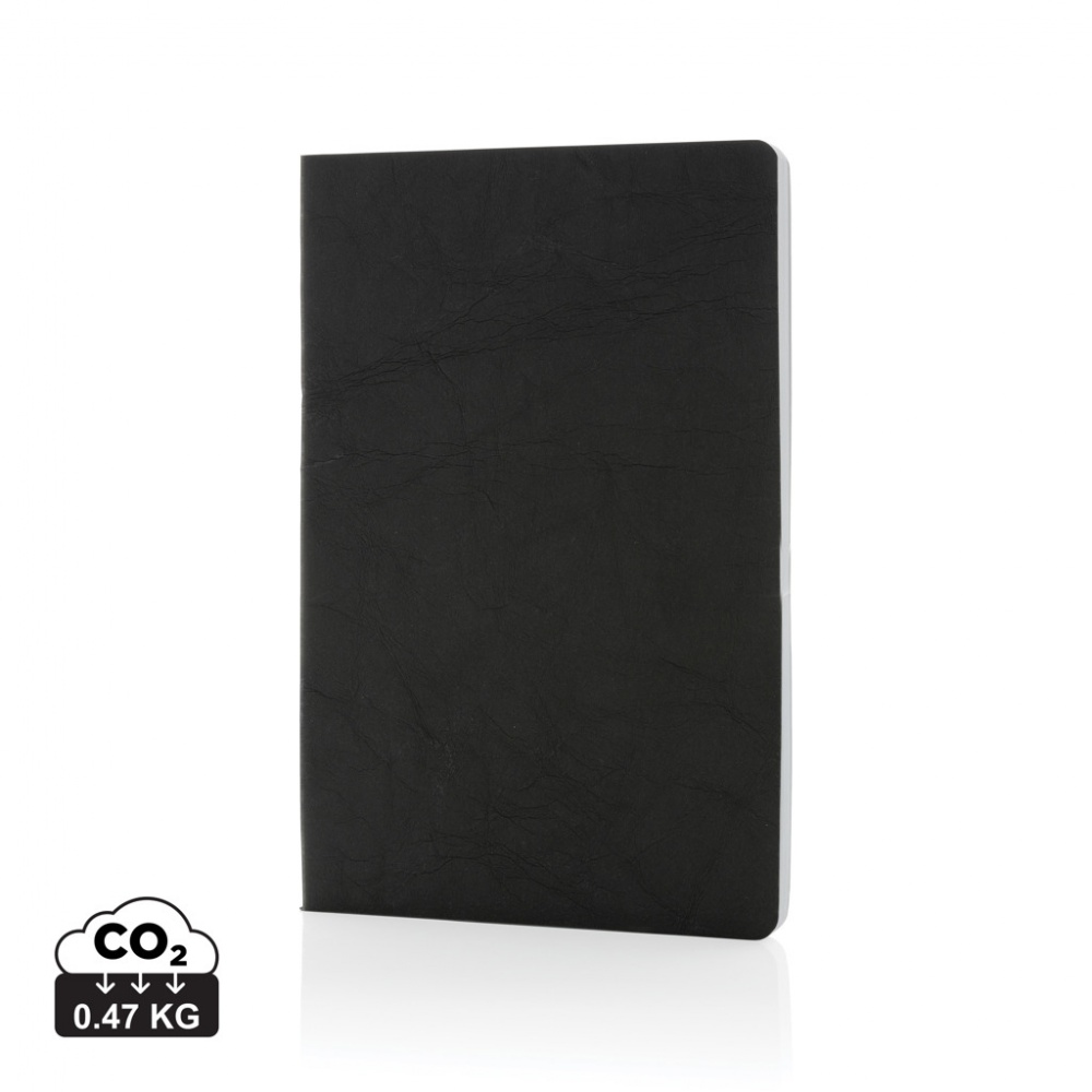 Logo trade promotional giveaway photo of: Salton A5 GRS certified recycled paper notebook