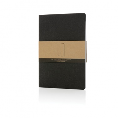 Logotrade corporate gift picture of: Salton A5 GRS certified recycled paper notebook