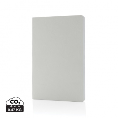 Logo trade promotional item photo of: Salton A5 GRS certified recycled paper notebook