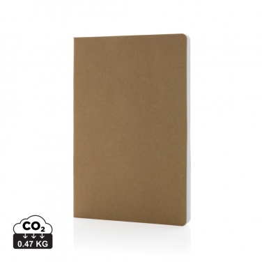 Logo trade business gifts image of: Salton A5 GRS certified recycled paper notebook