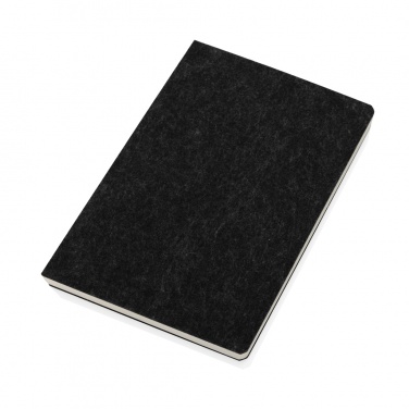 Logotrade promotional giveaway picture of: Phrase GRS certified recycled felt A5 notebook