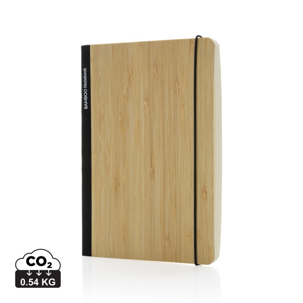 Logo trade promotional product photo of: Scribe bamboo A5 Notebook