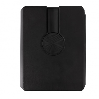 Logotrade corporate gift picture of: Swiss Peak RCS rePU notebook with 2-in-1 wireless charger