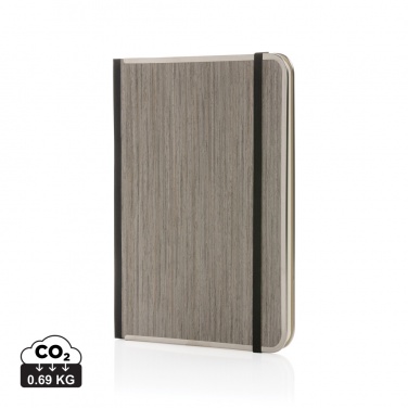 Logotrade promotional item image of: Treeline A5 wooden cover deluxe notebook