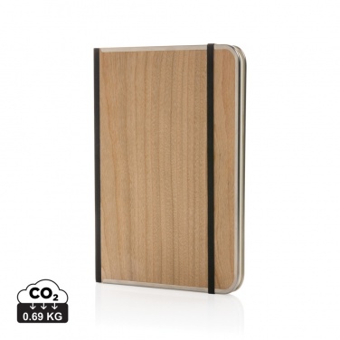 Logotrade promotional giveaways photo of: Treeline A5 wooden cover deluxe notebook