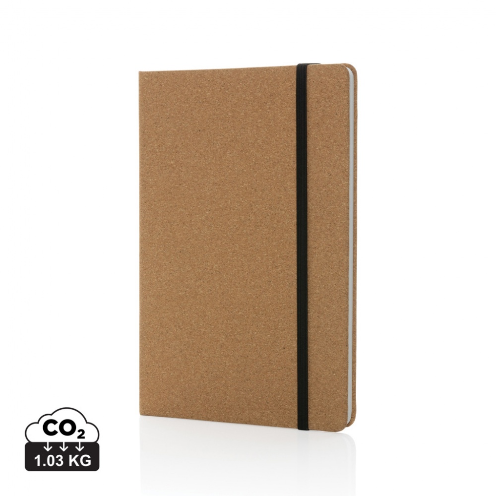 Logotrade advertising products photo of: Stoneleaf A5 cork and stonepaper notebook