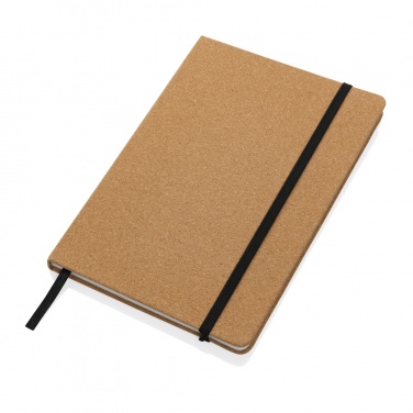 Logo trade promotional giveaways picture of: Stoneleaf A5 cork and stonepaper notebook