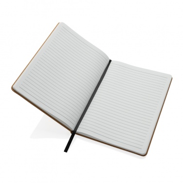 Logo trade business gift photo of: Stoneleaf A5 cork and stonepaper notebook