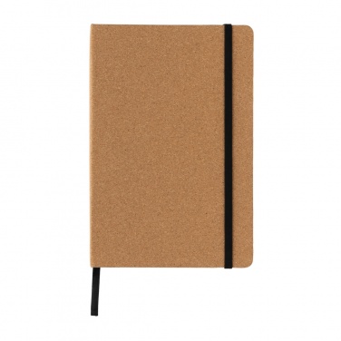 Logo trade business gift photo of: Stoneleaf A5 cork and stonepaper notebook