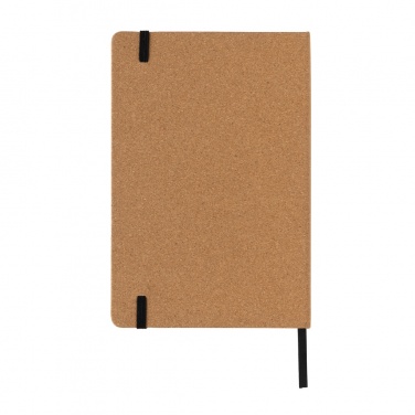 Logo trade corporate gifts image of: Stoneleaf A5 cork and stonepaper notebook