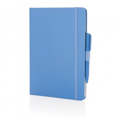 Logotrade promotional item image of: Sam A5 RCS certified bonded leather classic notebook