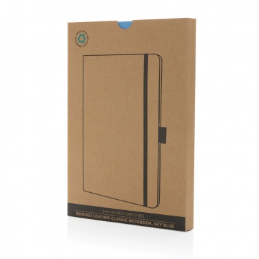 Logo trade promotional giveaways picture of: Sam A5 RCS certified bonded leather classic notebook