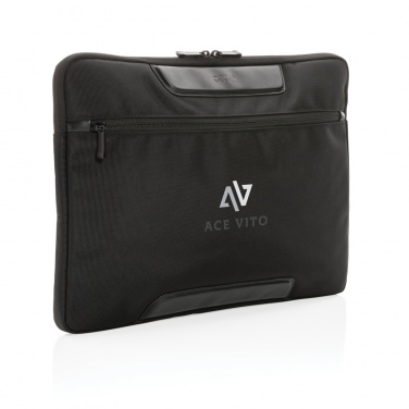 Logo trade advertising products image of: Swiss Peak AWARE™ RPET Voyager 15.6" laptop sleeve