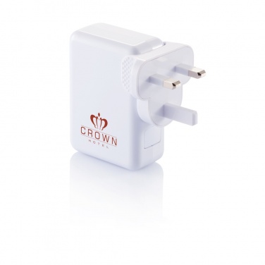 Logotrade corporate gift image of: Travel plug with 4 USB ports