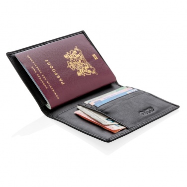 Logo trade business gift photo of: RFID anti-skimming passport holder