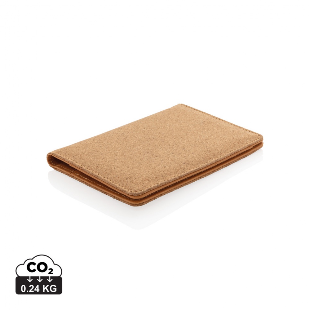 Logotrade promotional gift image of: Cork secure RFID passport cover