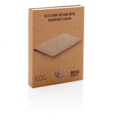 Logo trade promotional giveaways picture of: Cork secure RFID passport cover