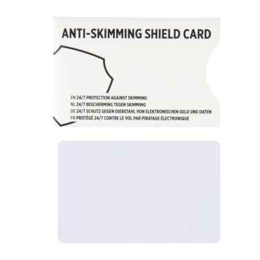 Logotrade promotional item image of: Anti-skimming RFID shield card with active jamming chip