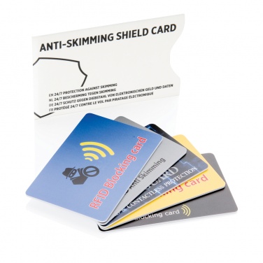 Logo trade business gift photo of: Anti-skimming RFID shield card with active jamming chip