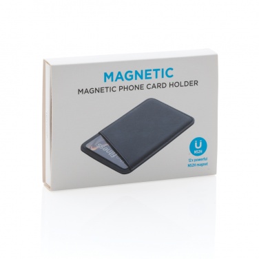 Logo trade promotional giveaways image of: Magnetic phone card holder