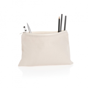 Logo trade promotional giveaways picture of: Impact Aware™ 285 gsm rcanvas pencil case undyed