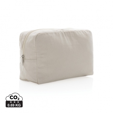 Logotrade promotional giveaway picture of: Impact Aware™ 285 gsm rcanvas toiletry bag undyed