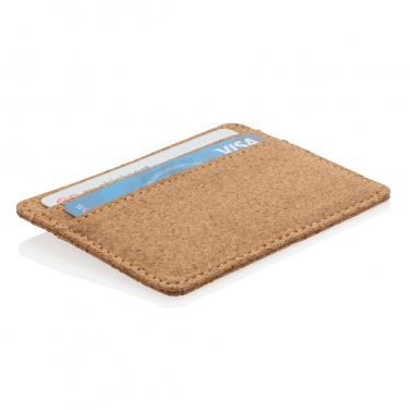 Logotrade promotional gift image of: Cork secure RFID slim wallet