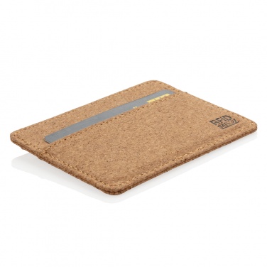 Logo trade promotional giveaways picture of: Cork secure RFID slim wallet