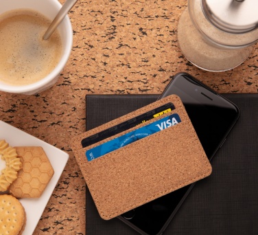 Logo trade promotional merchandise picture of: Cork secure RFID slim wallet