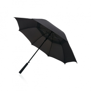 Logo trade promotional gifts image of: Swiss peak AWARE™ Tornado 23” storm umbrella