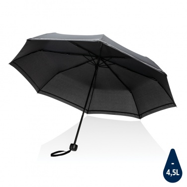 Logo trade promotional gifts picture of: 20.5"Impact AWARE™ RPET 190T pongee mini reflective umbrella