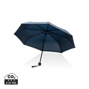 Logotrade promotional giveaway image of: 20.5"Impact AWARE™ RPET 190T pongee mini reflective umbrella